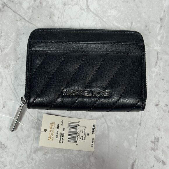 MICHAEL Michael Kors Jet Set Travel Quilted Card Case NWT - Picture 2 of 15